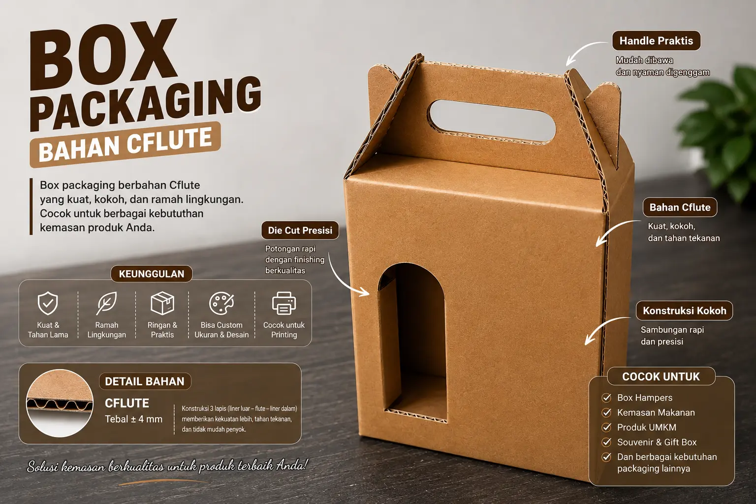 Home box packaging kemasan custom