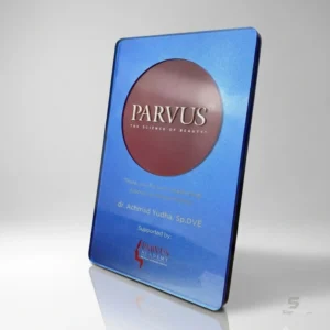 plakat akrilik penghargaan parvus academy